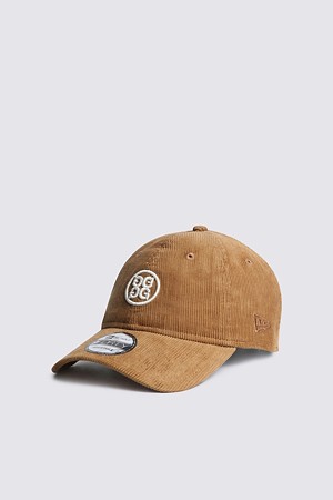 G/FORE X NEW ERA UNSTRUCTURED CORDUROY CAP_BEIGE-a