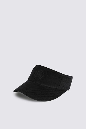 CORDUROY VISOR(WOMEN)_BLACK-a