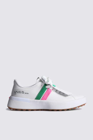 G.112 SUEDE STRIPE KILTIE HYBRID GOLF SHOE(WOMEN)_WHITE-a