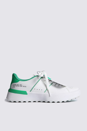 G.112 SADDLE STRIPE KILTIE HYBRID GOLF SHOE(WOMEN)_GREEN-a