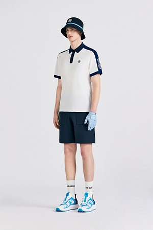 KNIT HYBRID POLO(MEN)_WHITE-a