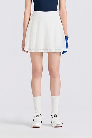 MESH FLARED SKORT(WOMEN)