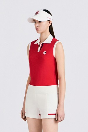 TERRY SLEEVELESS(WOMEN)					 					 					_RED-a