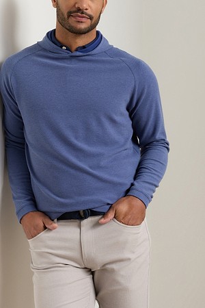 PINE WAFFLE PERFORMANCE HOODIE_BLUE-a