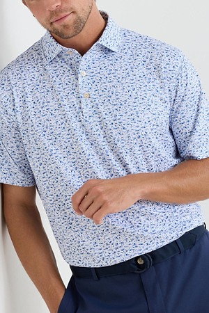 COASTLINE PERFORMANCE JERSEY POLO - SEAN SELF COLLAR