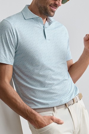 WOOD FIRED PERFORMANCE JERSEY POLO - EDWIN SPREAD COLLAR