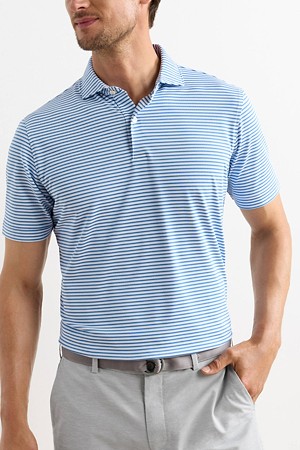 TEMPO PERFORMANCE MESH POLO - EDWIN SPREAD COLLAR