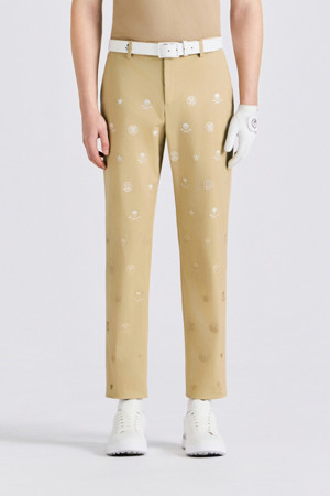 GRADATION EMBROIDERY PANT(MEN)					 					 					_BEIGE-a