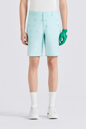 GRADATION EMBROIDERY SHORT(MEN)					 					 					_GREEN-a
