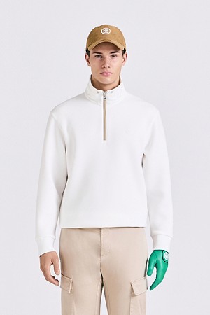 HALFZIP TECH PULLOVER (MEN)_IVORY-a