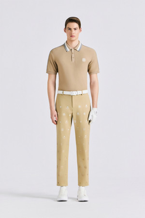 TAPE DETAILED POLO(MEN)_BEIGE-a