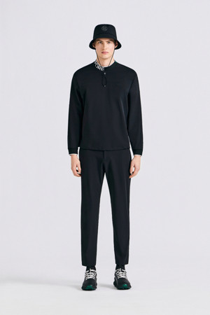 BREATHABLE WOVEN PULLOVER(MEN)_BLACK-a