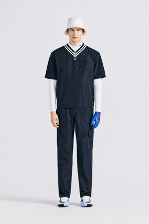 JACQUARD WOVEN PULLOVER (MEN)					 					 					_NAVY-a