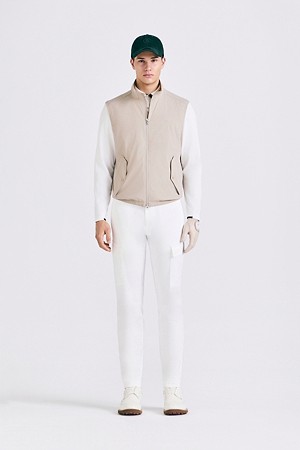WOVEN HYBRID VEST(MEN)					 					 					_BEIGE-a