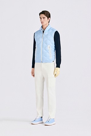 LIGHTWEIGHT DOWN VEST(MEN)					 					 					_BLUE-a