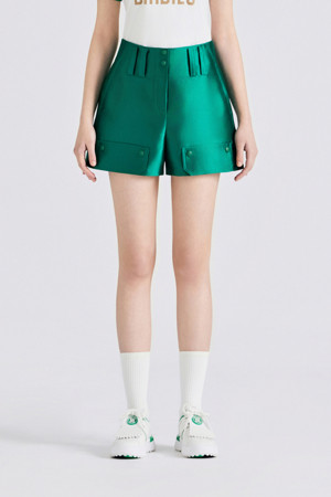 SATIN SHORT (WOMEN)					 					 					_GREEN-a