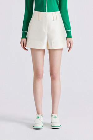 SATIN SHORT (WOMEN)					 					 					_IVORY-a