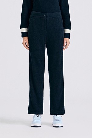 BOUCLÉ WIDE LEG PANT(WOMEN)					 					 					_NAVY-a