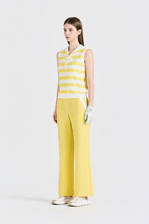 STRIPED SAILOUR T-SHIRT(WOMEN)_YELLOW-a