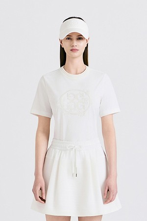 CREWNECK T-SHIRT(WOMEN)					 					 					_WHITE-a