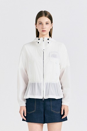 LIGHTWEIGHT FULL ZIP JACKET(WOMEN)_IVORY-a