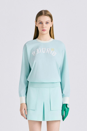 CREWNECK PULLOVER(WOMEN)_GREEN-a