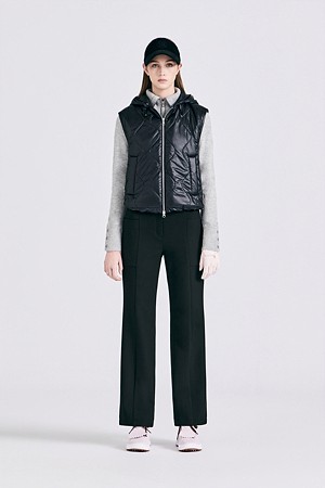 PADDED VEST(WOMEN)					 					 					_BLACK-a