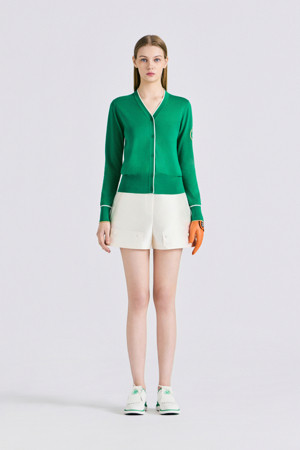 VNECK CARDIGAN(WOMEN)					 					 					_GREEN-a