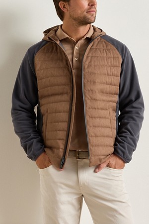 PARKS HYBRID HOODIE JACKET_BROWN-a