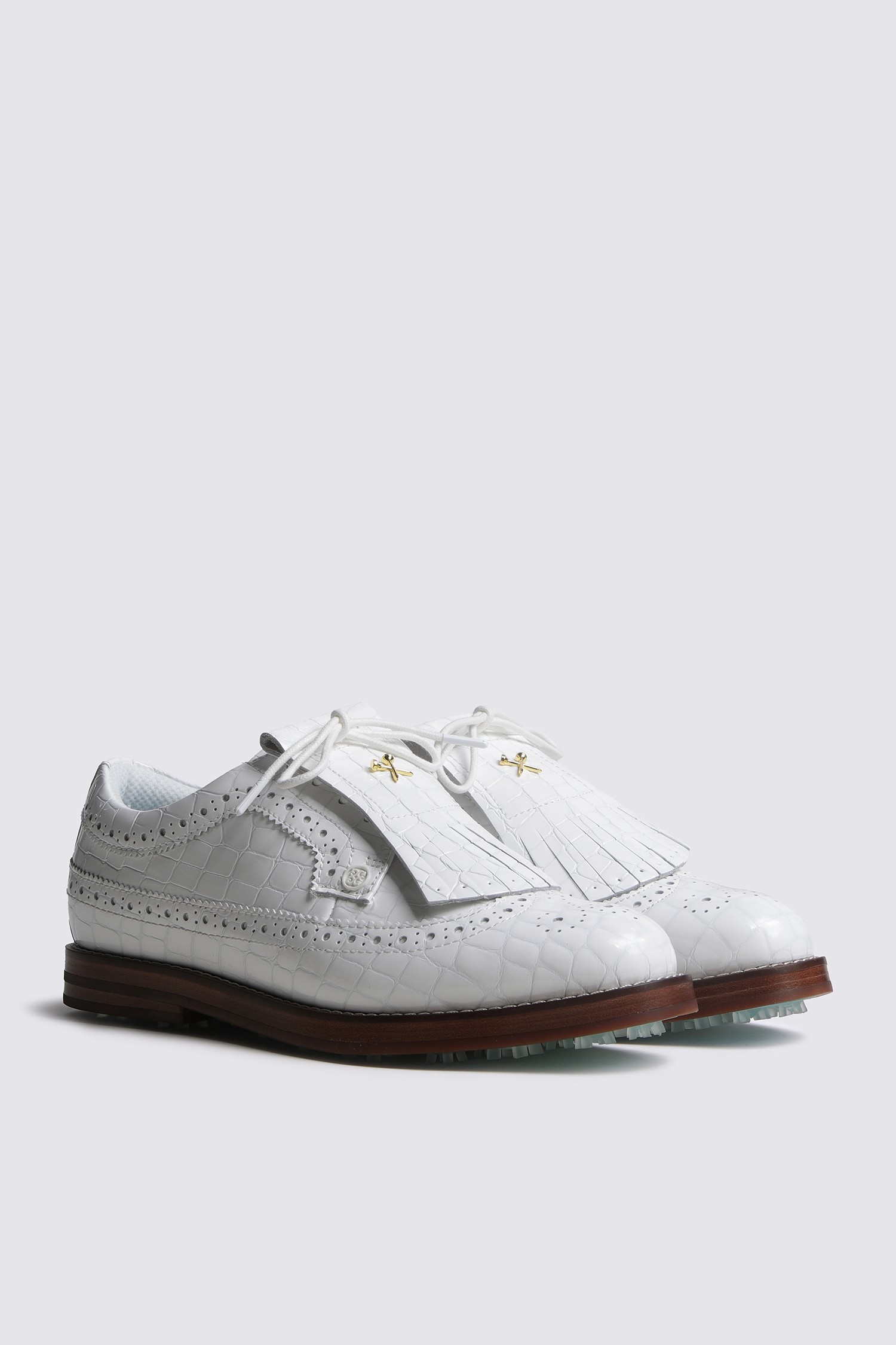 LONGWING CROC LEATHER GALLIVANTER GOLF SHOE(WOMEN)_G/FORE