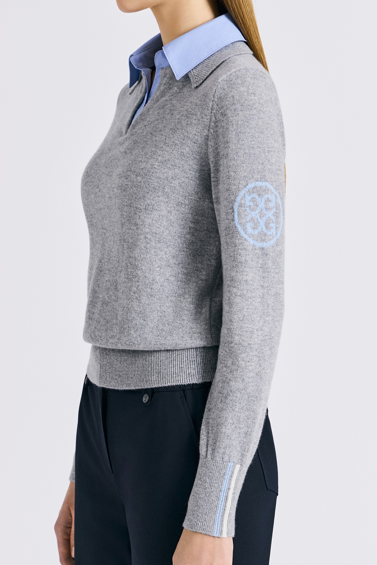 HYBRID POLO SWEATER (WOMEN)_G/FORE