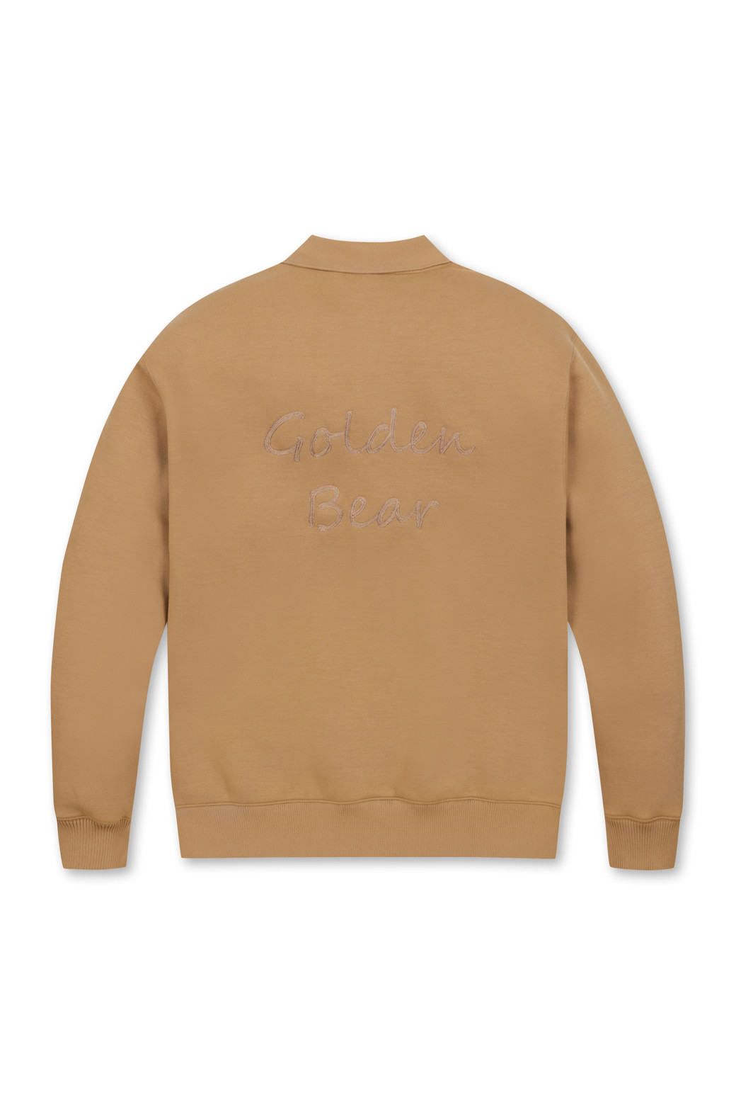Golden Bear - 긴팔 상의 - Logo Chain Stitch Embroidered Collar Sweatshirt