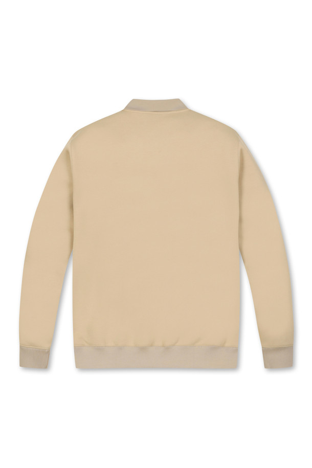 Golden Bear - 긴팔티셔츠 - 'GB' Boucle EMB Collar Sweatshirt