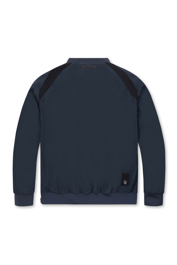 Golden Bear - 긴팔티셔츠 - Air-ribstop Woven Zip-pocket Crewneck Sweatshirt