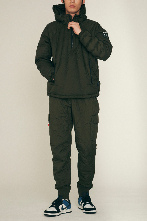 Golden Bear - 캐주얼팬츠 - Pocket detail Quilted Jogger Pants