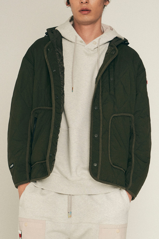 Golden Bear - 다운/패딩 - Quilted Hooded Jacket