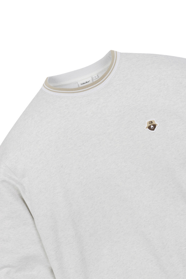 Golden Bear - 긴팔티셔츠 - Stripe Rib-banded Crewneck Sweatshirt