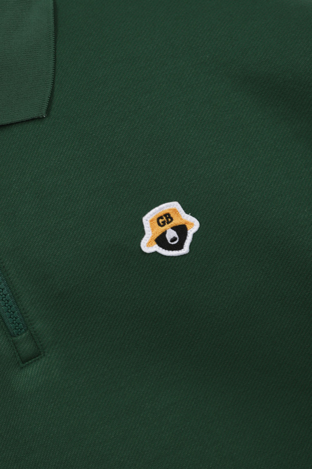 Golden Bear - 긴팔 상의 - Logo Chain Stitch Embroidered Collar Sweatshirt