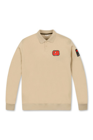 'GB' Boucle EMB Collar Sweatshirt