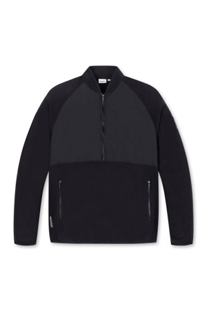 Stand Collar Hybrid Fleece Half Zip-up