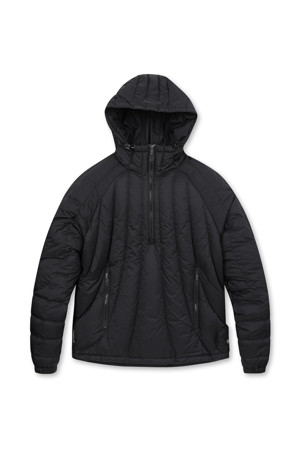 Quilted Half Zip-up Hoody Down Anorak