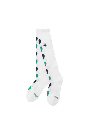 Heart Argyle Pattern Knee Socks (for Women)