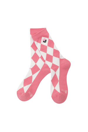 Argyle Pattern Jacquard Socks