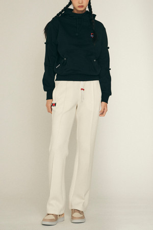 Jersey Pin-tuck Straight Pants (for Women)