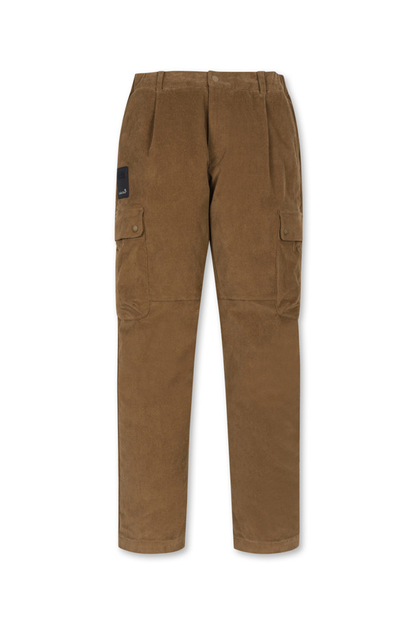 Golden Bear - 캐주얼팬츠 - (MEN) Bonded Corduroy Baggy Fit Pants(Beige)