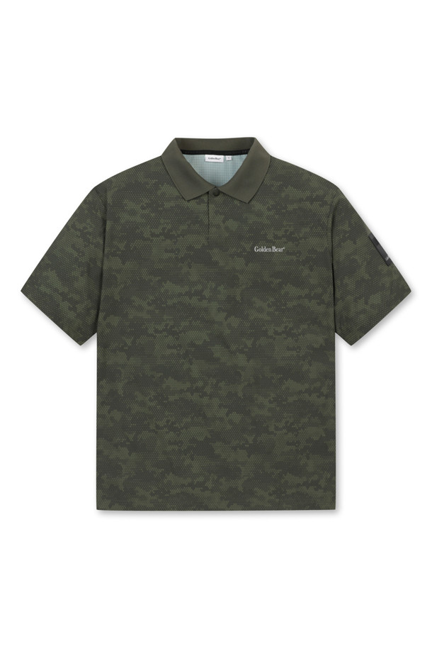 Golden Bear - 반팔티셔츠 - Digi-Camo Collar Neck Woven Sweatshirt