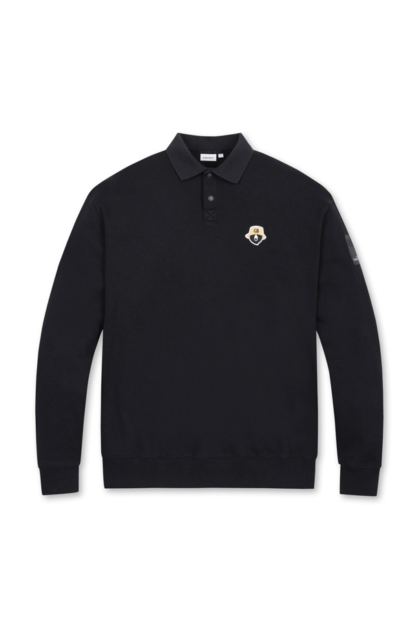 Golden Bear - 긴팔티셔츠 - (MEN) Double-face fabric Long Sleeves Sweatshirt(Black)