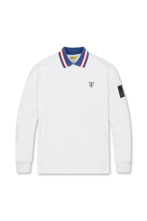 Golden Bear - 긴팔티셔츠 - (MEN) Contrast Collar Sweatshirt(White)