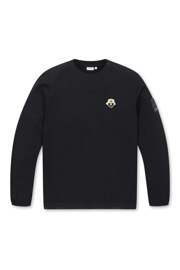 Golden Bear - 긴팔티셔츠 - (MEN) Stretch banded Hem Sweatshirt(Black)