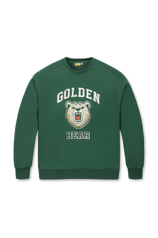 Golden Bear - 스웻셔츠 - (UNI) Faded-Effect Graphic Sweatshirt(Green)